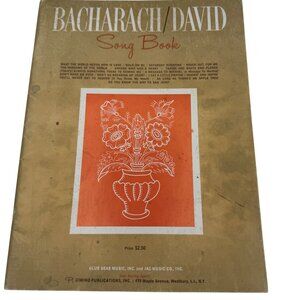 Bacharach/David Song Book Vintage 1967 Sheet Music Compilation Softcover